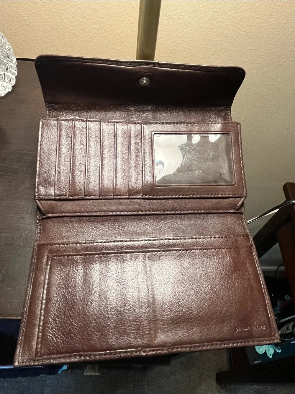 Kenneth Cole Dark Brown Leather Bifold vintage wallet - Picture 8 of 13